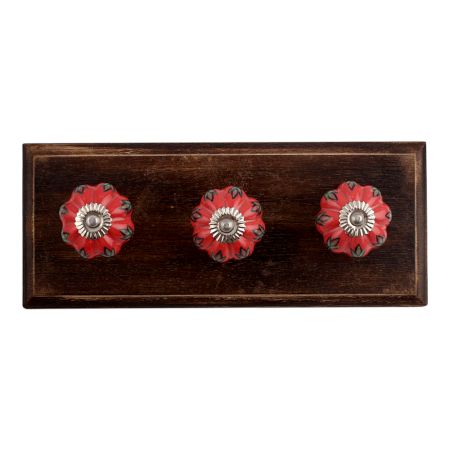 Sunset Ceramic Wooden Hooks